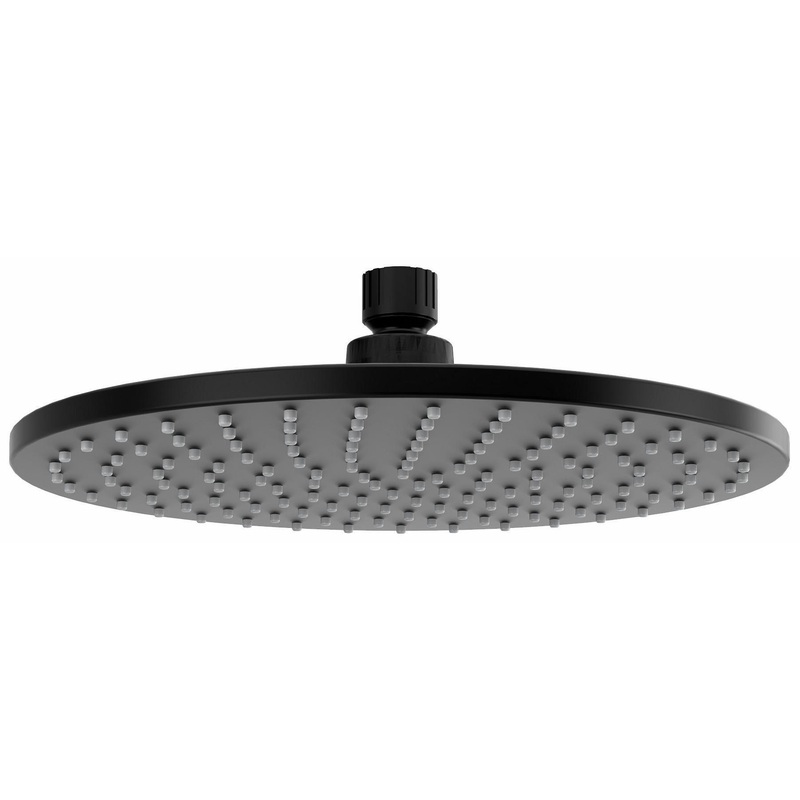 10″ Plastic Round Showerhead – Black 430BK RIOBEL
