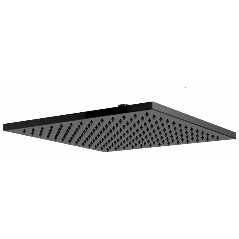 12″ Rain Square Showerhead – Black 492BK RIOBEL