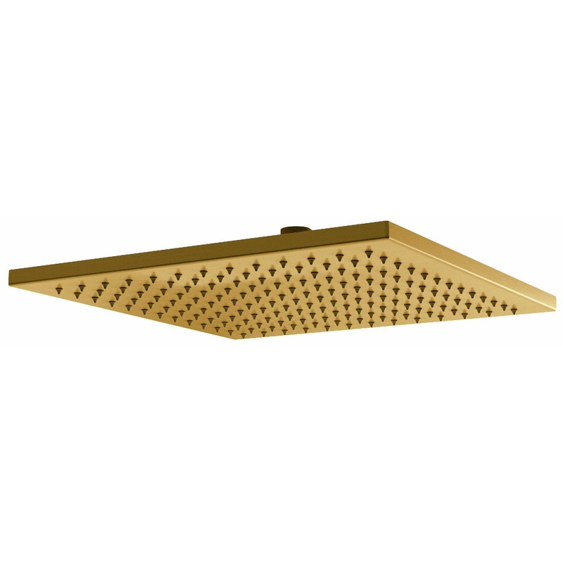 12″ Rain Square Showerhead – Brushed Gold 492BG RIOBEL