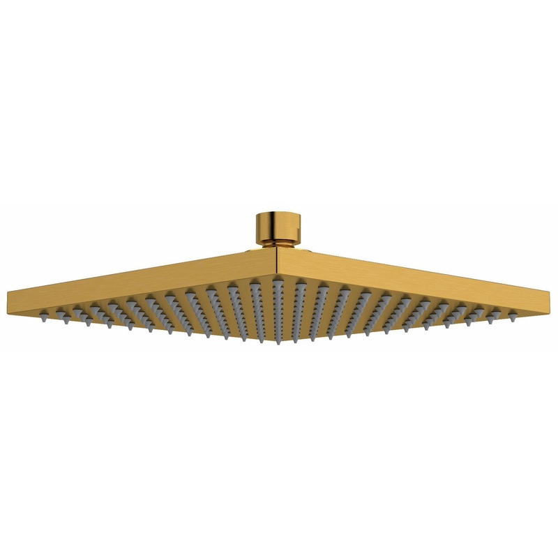 8″ Rain Square Showerhead with 1.8 GPM – Brushed Gold 488BG-WS RIOBEL
