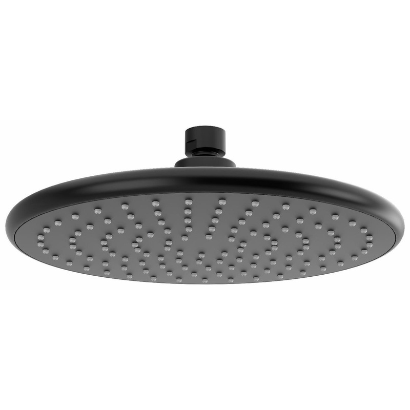 9″ Plastic Round Showerhead – Black 428BK RIOBEL