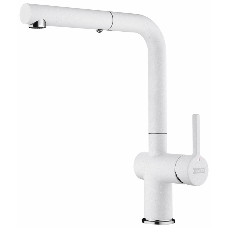 Active Kitchen Faucet With Pullout Spray – Bi-chrome/polar white ACT-PO-PWT Franke