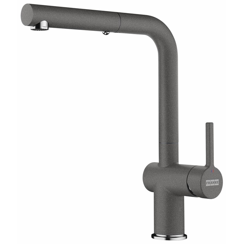 Active Kitchen Faucet With Pullout Spray – Bi-chrome/stone grey ACT-PO-STG Franke