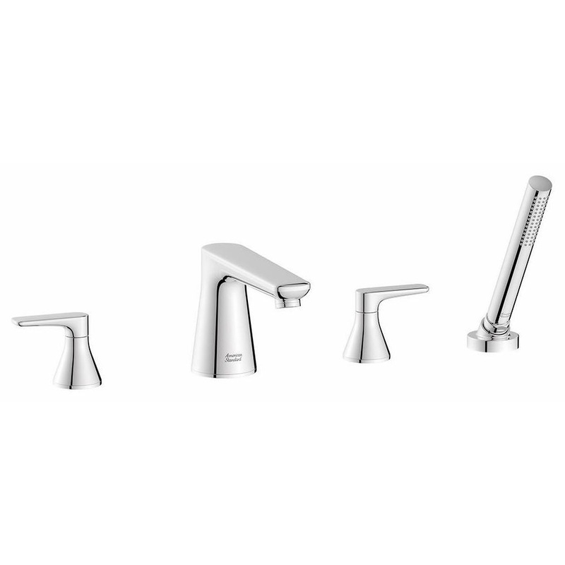 Aspirations Deck mount Roman Tub Faucet Trim with Hand Shower – Chrome T061901.002 American Standard