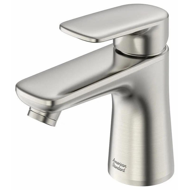 Aspirations Single Hole Bathroom Faucet with Pop-up Drain, 1.2 GPM – Brushed Nickel 7061131.295 American Standard