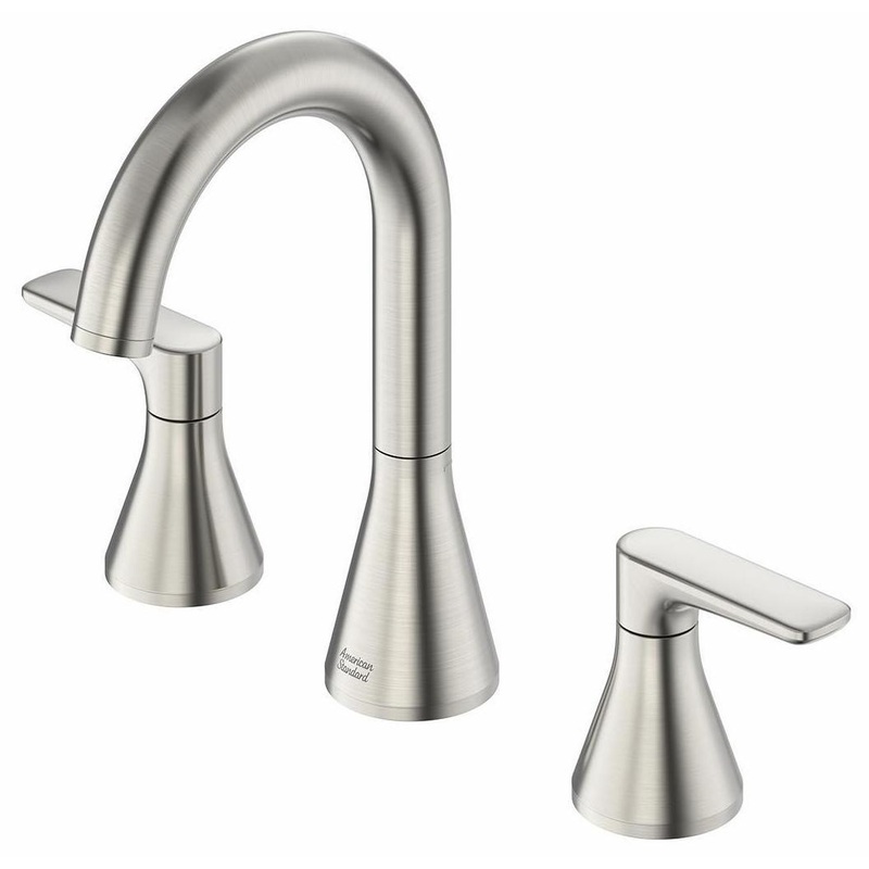 Aspirations Widespread Bathroom Faucet With Pop-up Drain – Brushed Nickel 7061801.295 American Standard