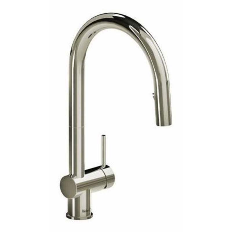 Azure Kitchen Faucet with Pulldown Spray – Polished Nickel AZ201PN RIOBEL