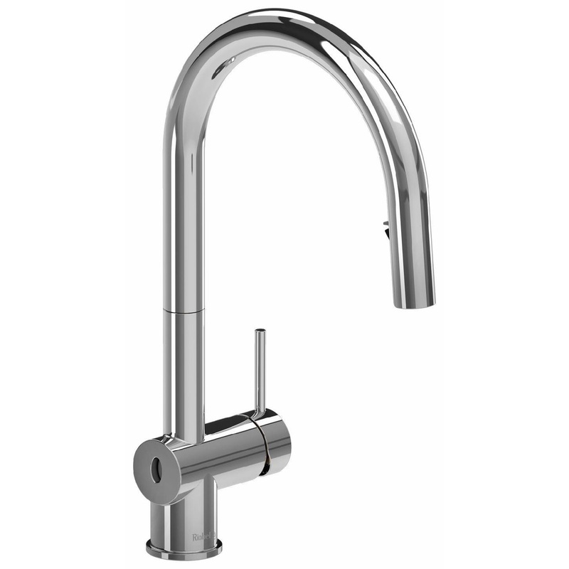 Azure Touchless Kitchen Faucet with Pulldown Spray with C-Spout – Chrome AZ211C RIOBEL