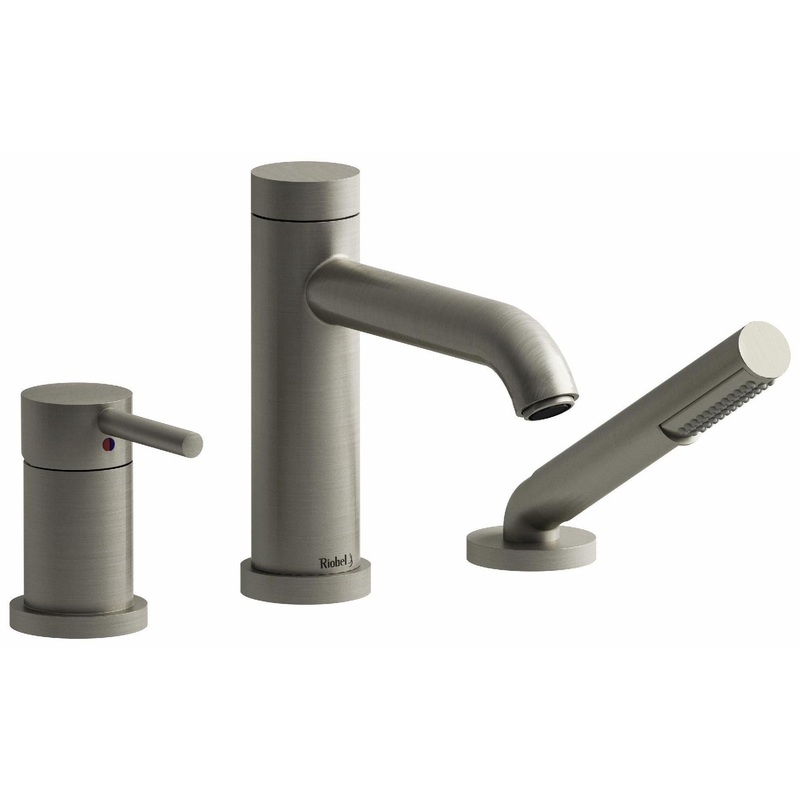 CS 3-Hole Deck Mount Tub Filler Trim – Brushed Nickel TCS16BN RIOBEL