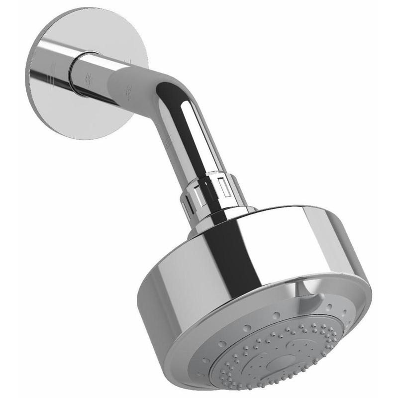 Eco 4″ 3-Function Round Showerhead with Arm with 1.8 GPM – Chrome 358C-WS RIOBEL