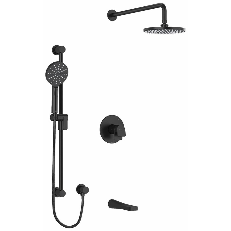 Ode Tub & Shower Faucet Trim – Black TKIT1345ODBK RIOBEL