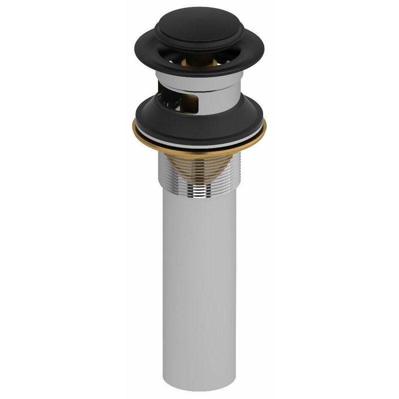 Push Drain with Overflow – Black DB150BK RIOBEL