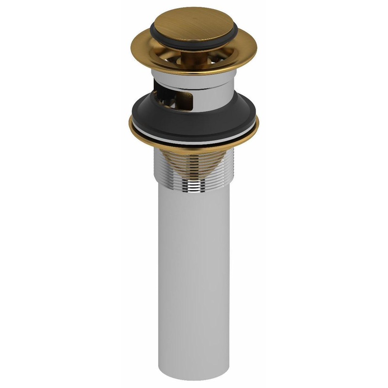 Push Drain with Overflow – Brushed Gold DB150BG RIOBEL