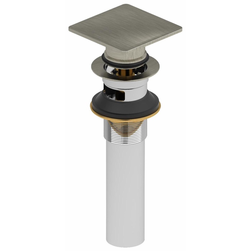 Push Drain with Overflow – Brushed Nickel DB140BN RIOBEL