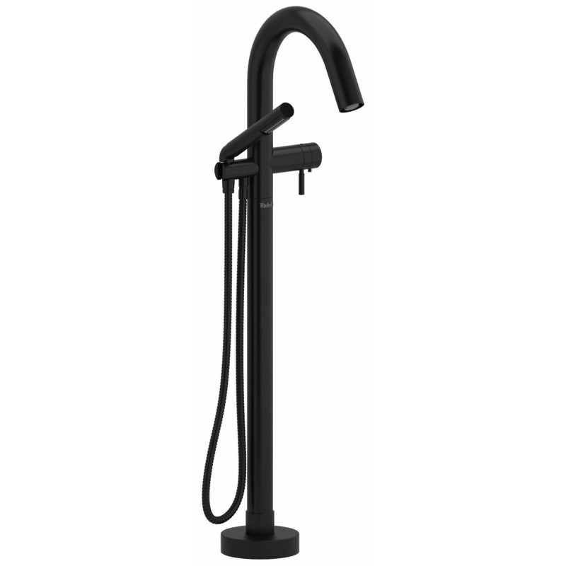 Riu Single Hole Floor Mount Tub Filler Trim – Black TRU39BK RIOBEL