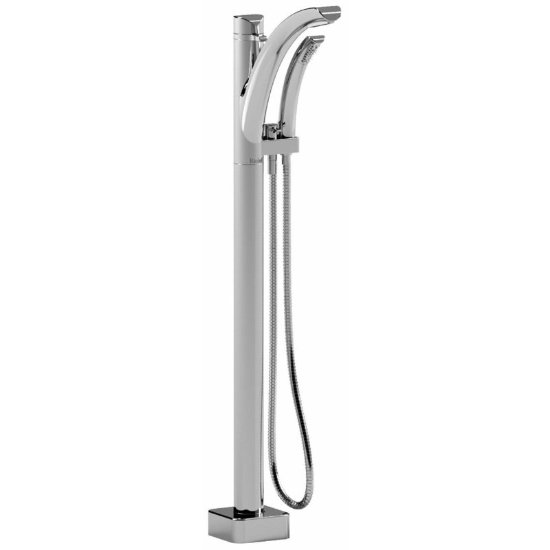 Salome Single Hole Floor Mount Tub Filler Trim – Chrome TSA37C RIOBEL