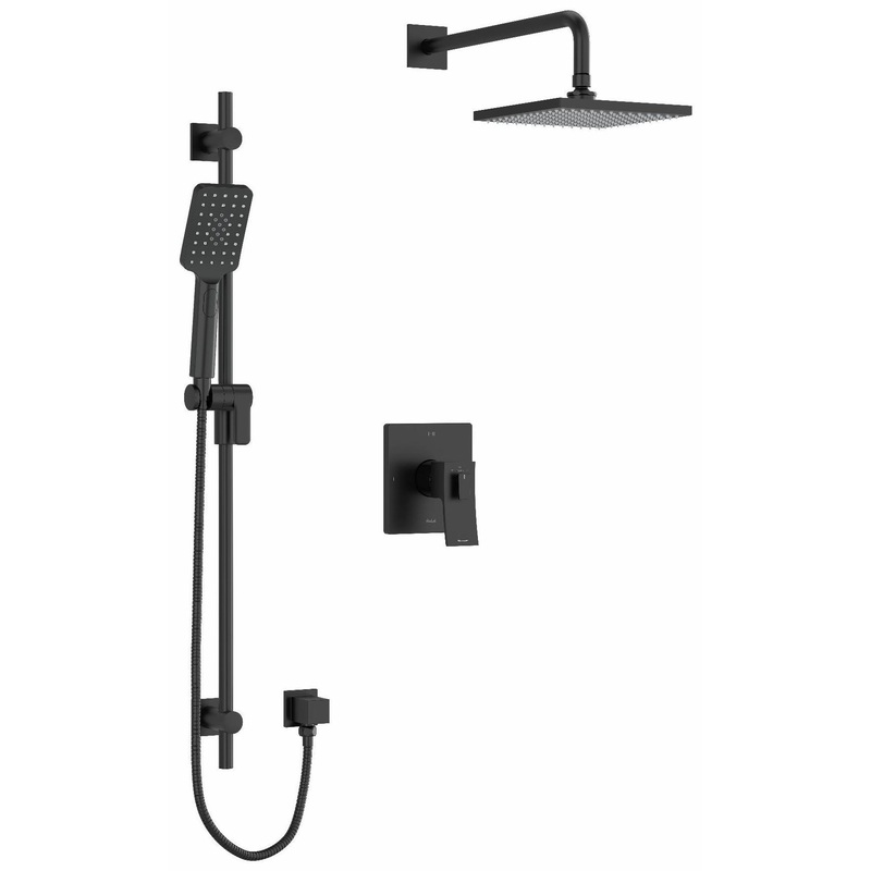 Zendo Shower Faucet Trim – Black TKIT323ZOTQBK RIOBEL