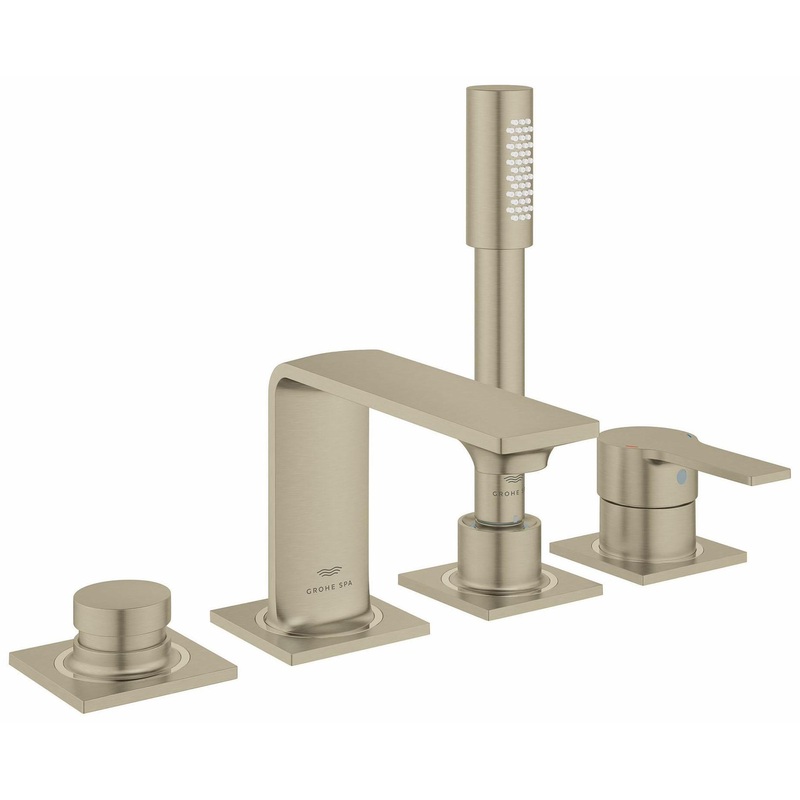 Allure 4-Hole Roman Tub Filler Trim with Hand Shower – BRUSHED NICKEL 19316EN1 Grohe