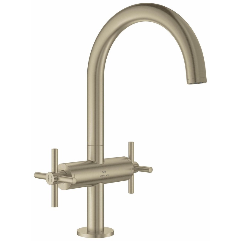 Atrio Single Hole Bathroom Faucet (Less Handles) – BRUSHED NICKEL 21146EN0 Grohe