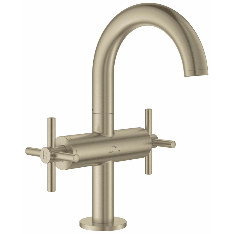 Atrio Single Hole Bathroom Faucet (Less Handles) – BRUSHED NICKEL 21148EN0 Grohe