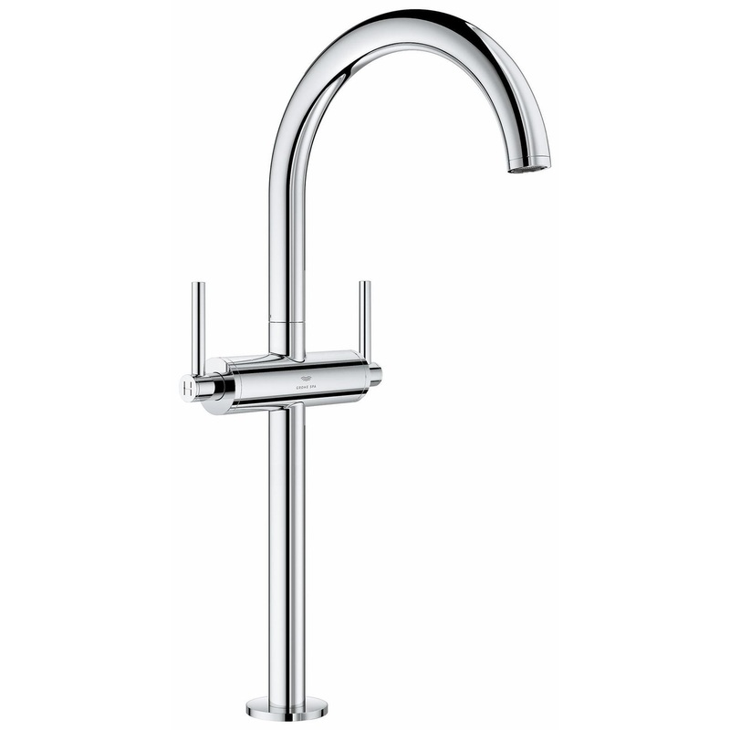 Atrio Single Hole Bathroom Faucet (Less Handles) – CHROME 21161000 Grohe