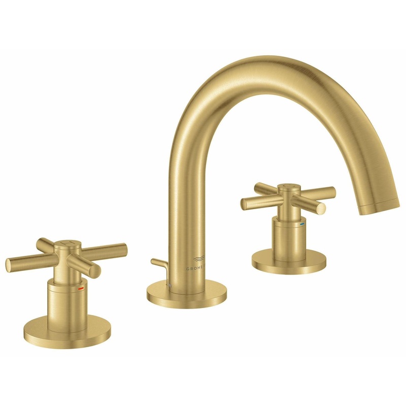 Atrio Widespread Bathroom Faucet (Less Handles) – BRUSHED COOL SUNRISE 20660GN0 Grohe