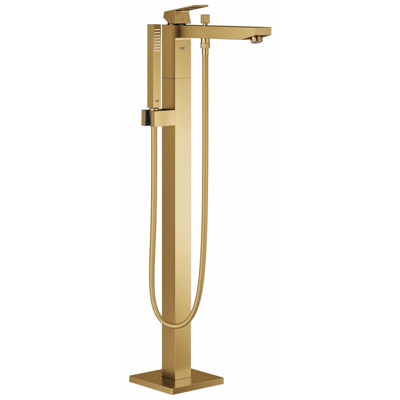 Eurocube Freestanding Tub Faucet Trim with Hand Shower – BRUSHED COOL SUNRISE 23672GN1 Grohe