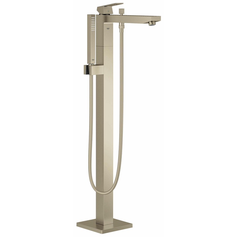Eurocube Freestanding Tub Faucet Trim with Hand Shower – BRUSHED NICKEL 23672EN1 Grohe