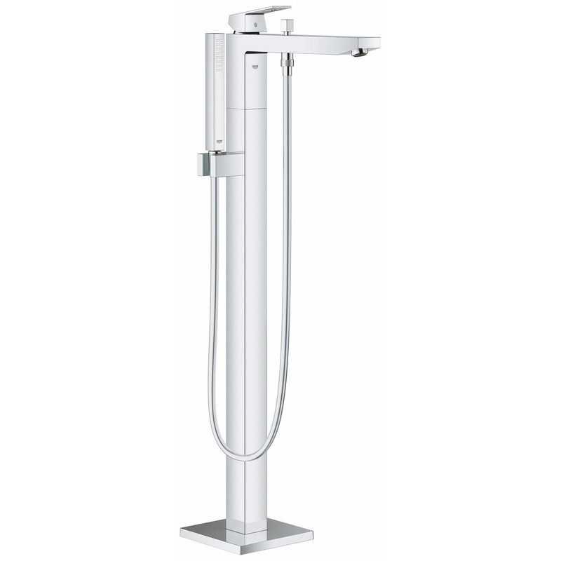 Eurocube Freestanding Tub Faucet Trim with Hand Shower – CHROME 23672001 Grohe
