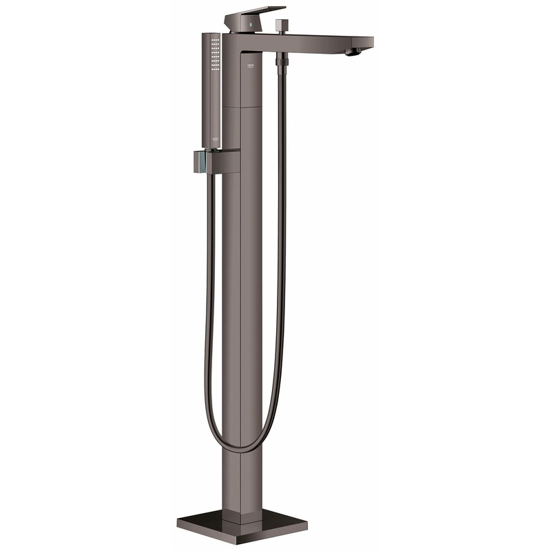 Eurocube Freestanding Tub Faucet Trim with Hand Shower – HARD GRAPHITE 23672A01 Grohe
