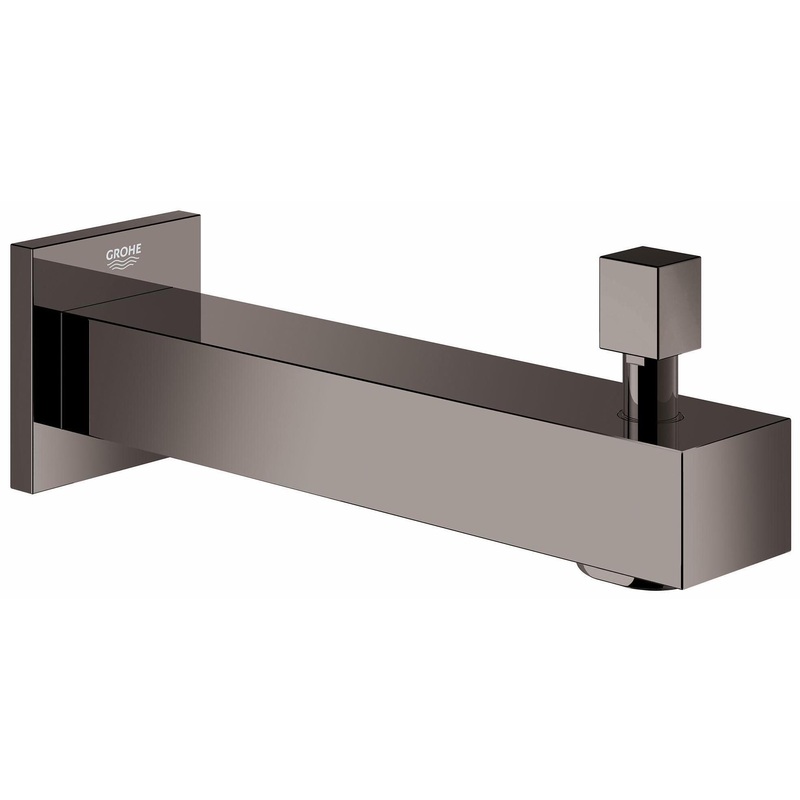 Eurocube Tub Spout with Diverter – HARD GRAPHITE 13307A00 Grohe