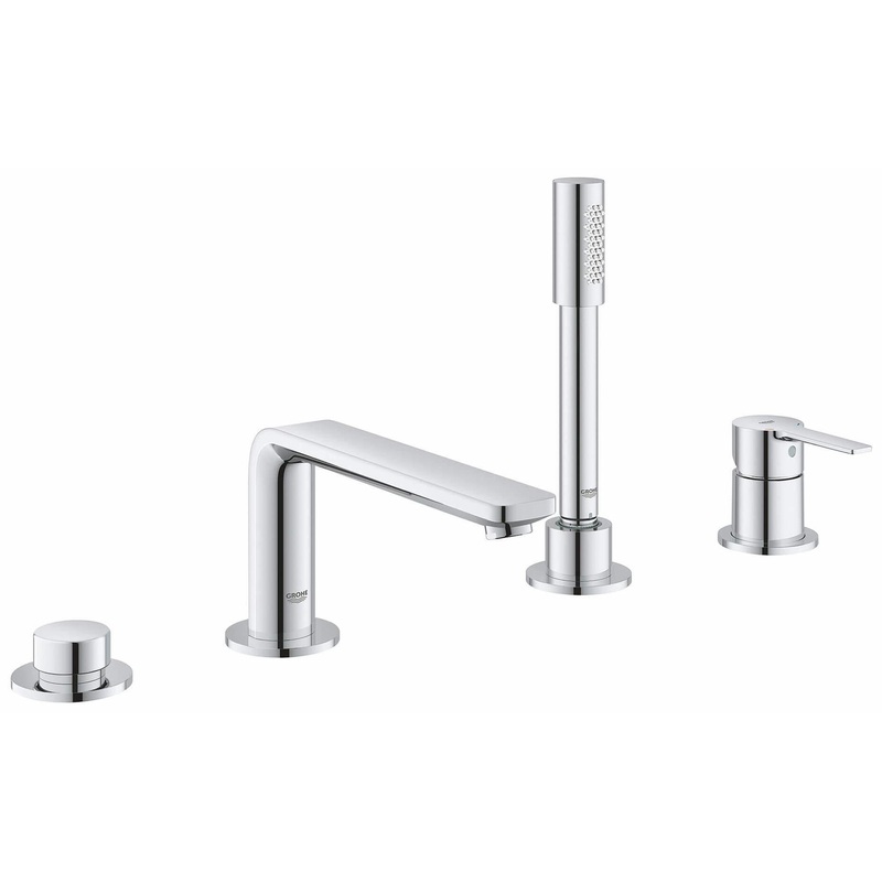Lineare 4-Hole Roman Tub Filler Trim with Hand Shower – CHROME 19577001 Grohe
