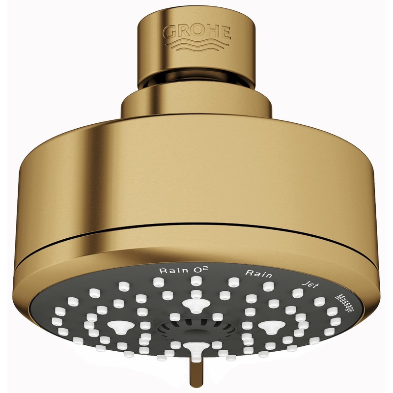 Tempesta 100 4-Function Shower Head – BRUSHED COOL SUNRISE 26043GN1 Grohe