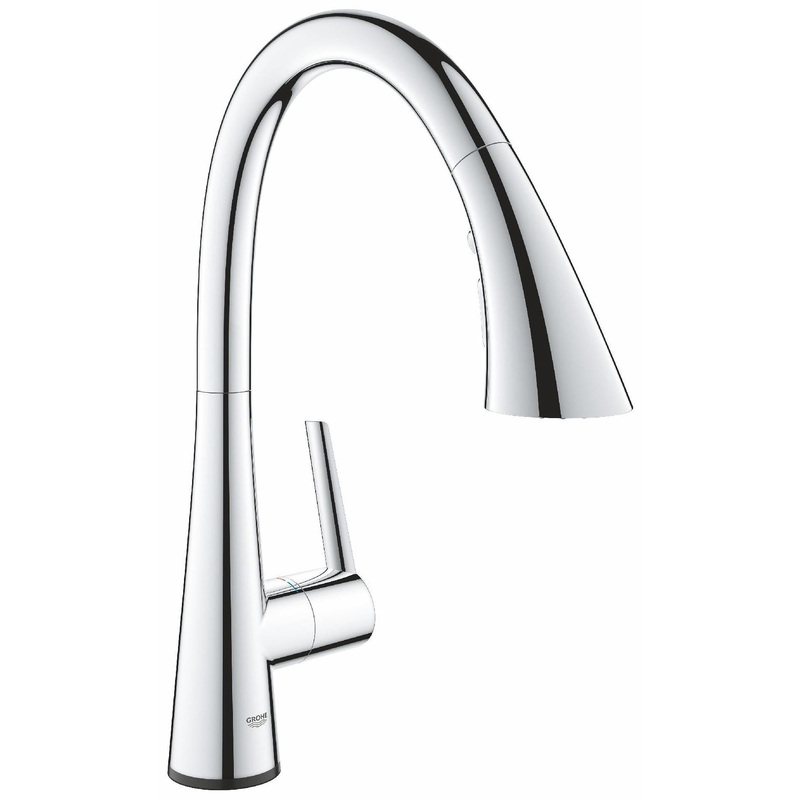 Zedra Touch Kitchen Faucet with Pulldown Spray – CHROME 30205002 Grohe