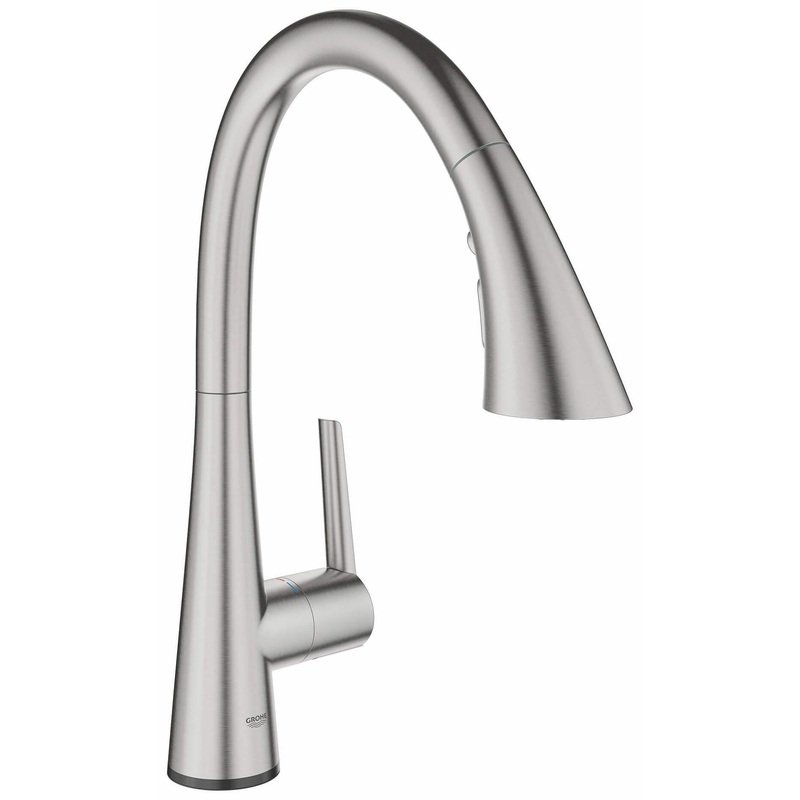 Zedra Touch Kitchen Faucet with Pulldown Spray – SUPERSTEEL 30205DC2 Grohe