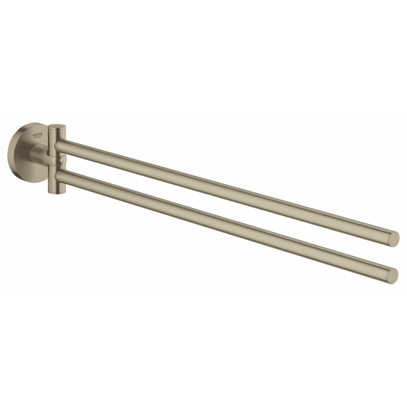 Essentials 18″ Double Towel Bar – BRUSHED NICKEL 40371EN1 Grohe