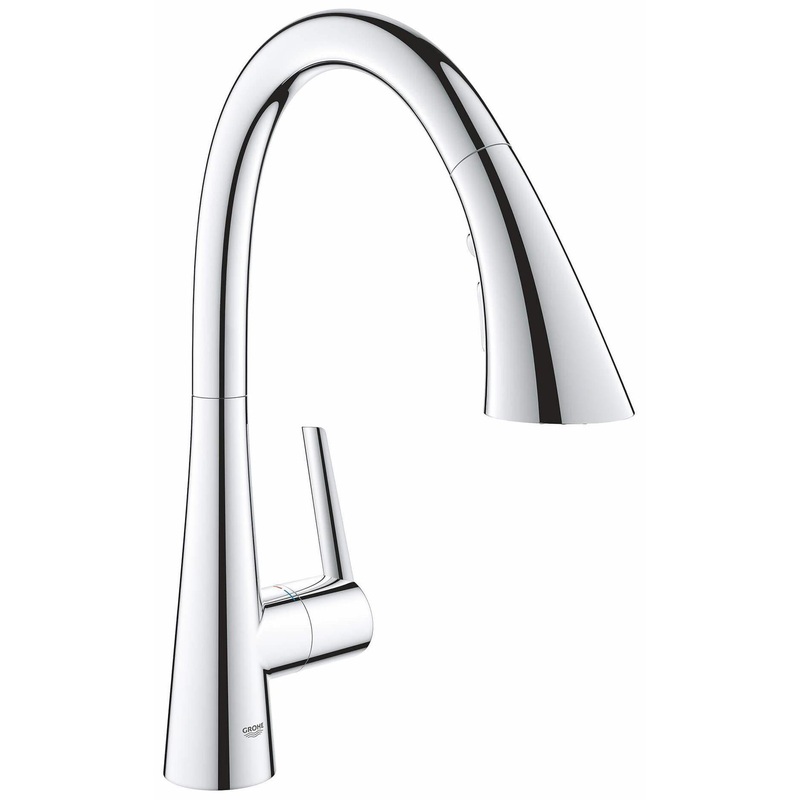 Zedra Kitchen Faucet with Pulldown Spray – CHROME 32298003 Grohe