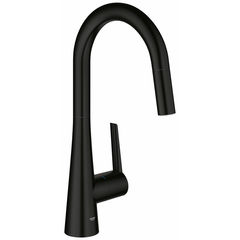 Zedra Kitchen Faucet with Pulldown Spray – MATTE BLACK 322262433 Grohe