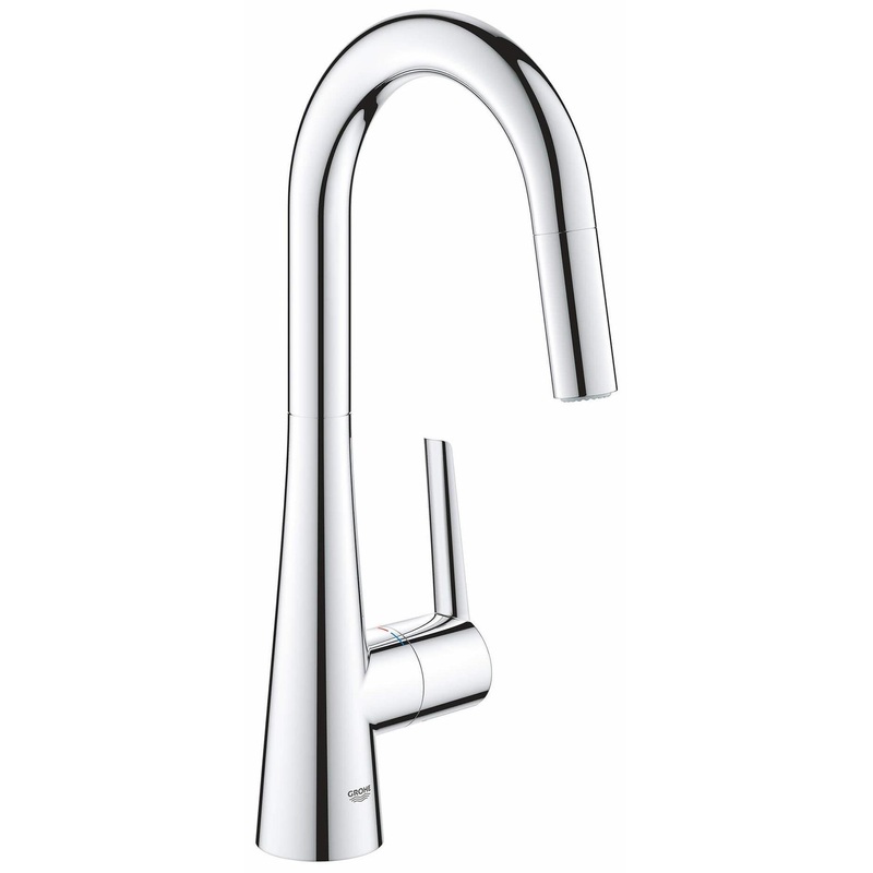Zedra Prep Faucet with Pulldown Spray – CHROME 32283003 Grohe