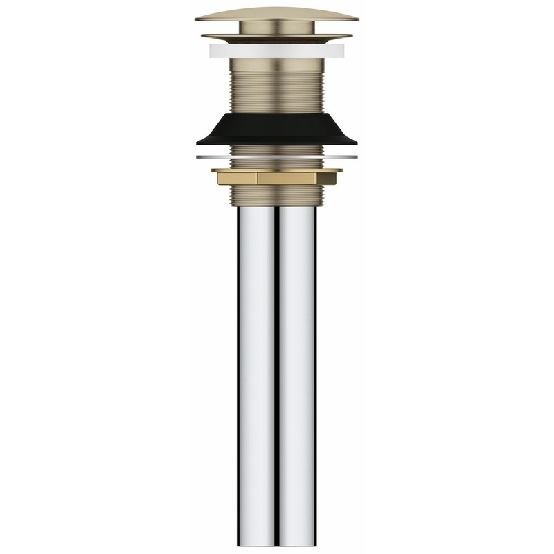 BATHROOM SINK POP-UP DRAIN W/O OVERFLOW – BRUSHED NICKEL 48657EN0 Grohe