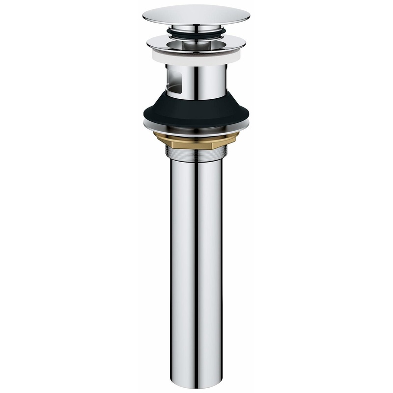BATHROOM SINK POP-UP DRAIN WITH OVERFLOW – CHROME 48656000 Grohe