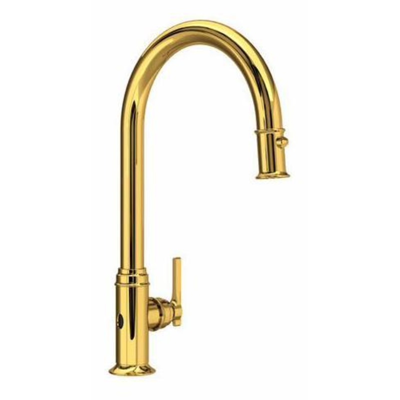 Southbank Touchless Kitchen Faucet with Pulldown Spray – Unlacquered Brass U.SB53D1LMULB Perrin & Rowe