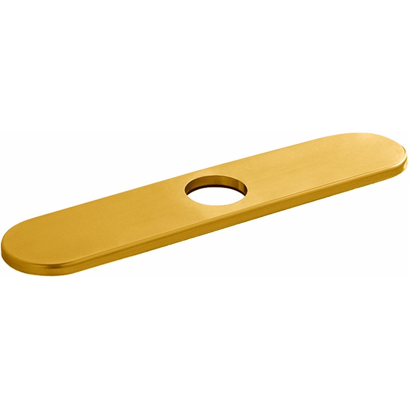 10″ Escutcheon (Deck Plate) – Brushed Gold Optic 14019251 Hansgrohe