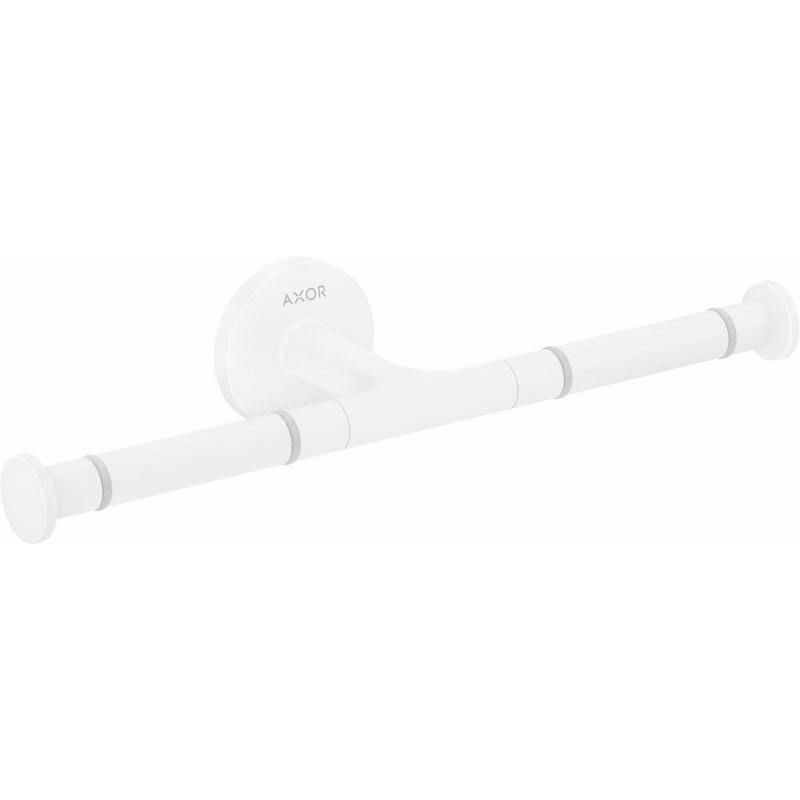Axor Universal Circular Double Toilet Paper Holder – Matte White 42857700 Axor