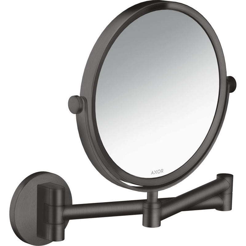 Axor Universal Circular Shaving Mirror – Brushed Black Chrome 42849340 Axor