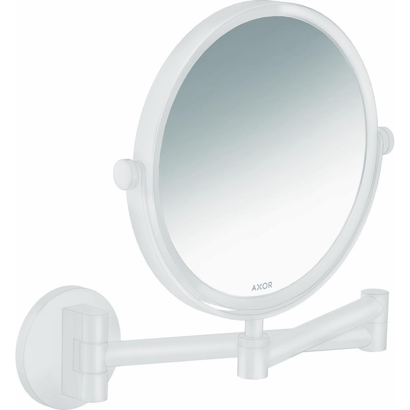 Axor Universal Circular Shaving Mirror – Matte White 42849700 Axor