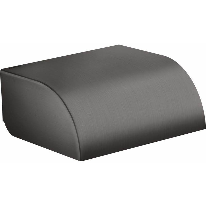 Axor Universal Circular Toilet Paper Holder with Cover – Brushed Black Chrome 42858340 Axor