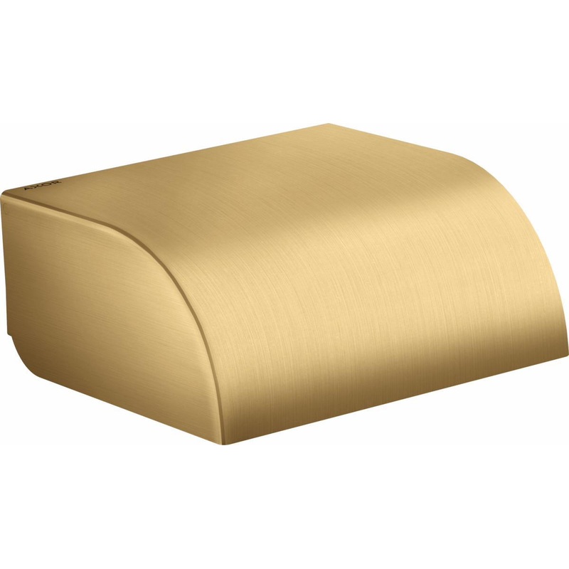 Axor Universal Circular Toilet Paper Holder with Cover – Brushed Gold Optic 42858250 Axor