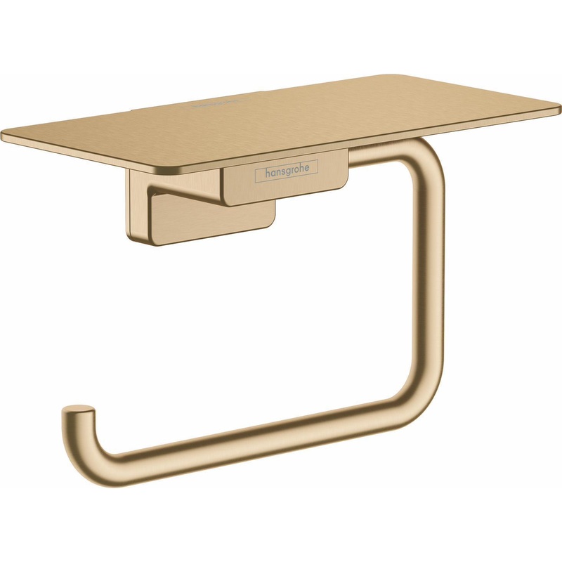 AddStoris Toilet Paper Holder With Shelf – Brushed Bronze 41772140 Hansgrohe