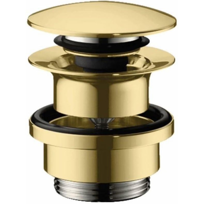 Drain for Sinks With Push-Open – Brushed Gold Optic 50100251 Hansgrohe